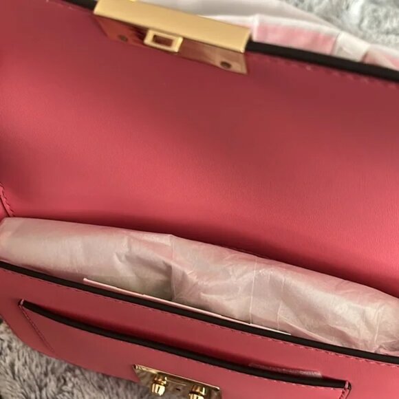 Michael Kors Sloan Editor Belt Bag Smooth Leather Tea Rose Pink - Picture 13 of 13